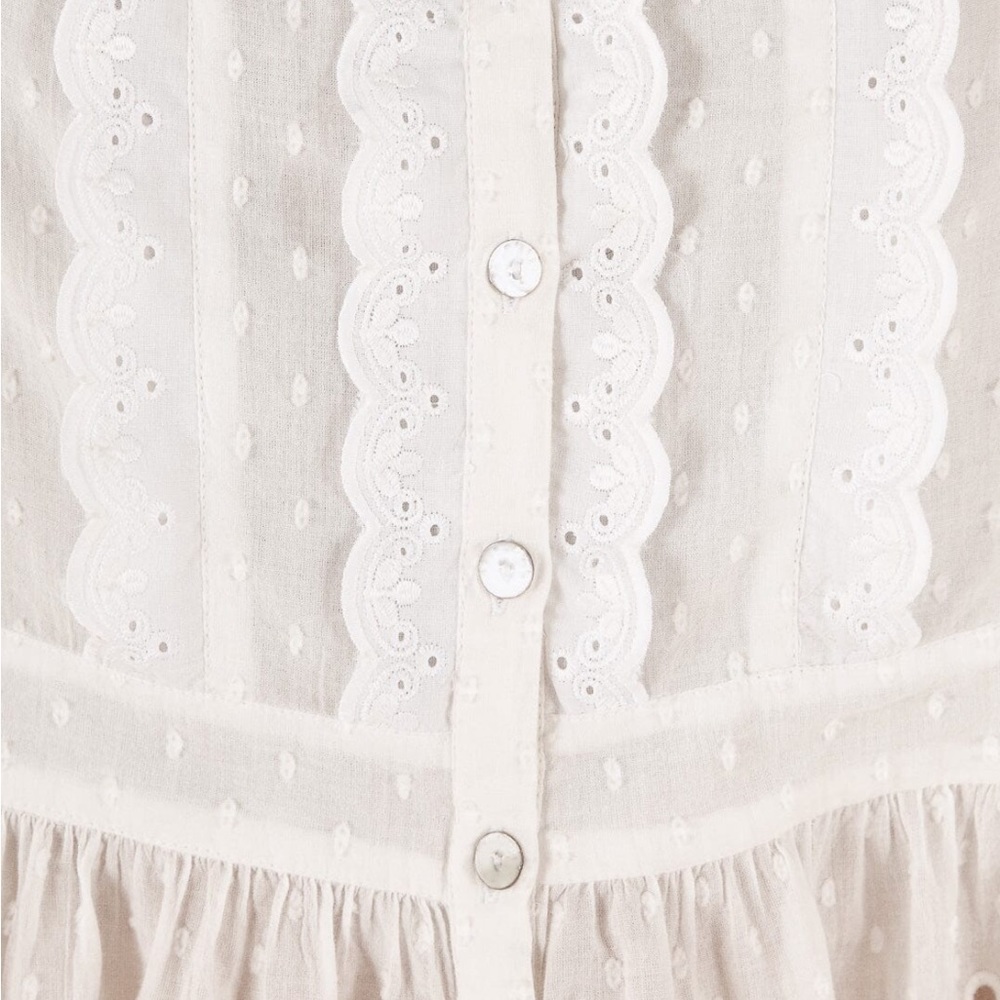 FARM Rio White Broderie Anglaise Tie-Strap Tank - Picture 3 of 8